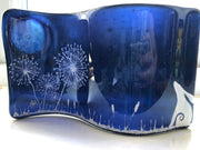 Midnight moon hare self standing glass