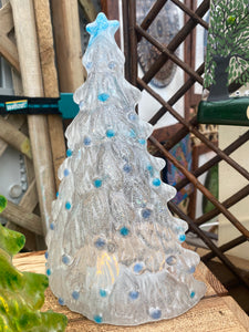 Self standing Clear & Blue  Christmas Tree