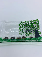 Load image into Gallery viewer, Fused Glass Hedgehog soap dish / trinket tray