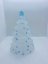 Load image into Gallery viewer, Self standing Clear &amp; Blue Christmas Tree