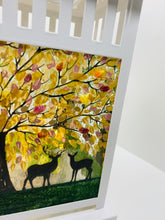 Load image into Gallery viewer, Fused Glass Large Four Seasons Stag &amp; Doe Lantern